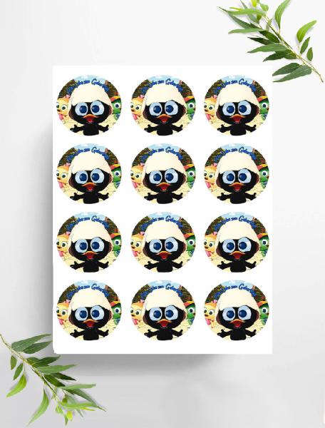 Calimero  Muffinaufleger, Ø ca. 6 cm, 0616x